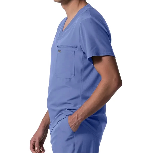Landau Forward Men's Tuckable V-Neck Top... from ASI 86018 Scrub Authority / Uniform Stores