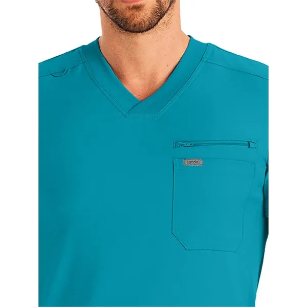 Landau Forward Men's Tuckable V-Neck Top... from ASI 86018 Scrub Authority / Uniform Stores