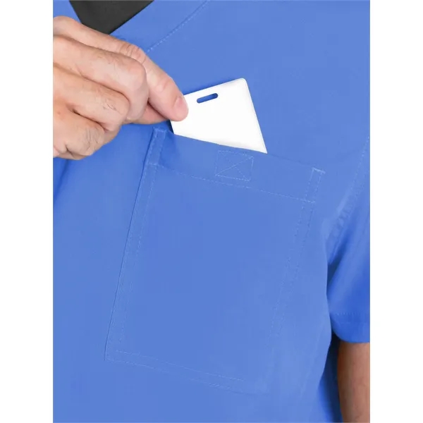 Med Couture RothWear Men's 1 Pocket V-Neck Top... from ASI 86018 Scrub Authority / Uniform Stores