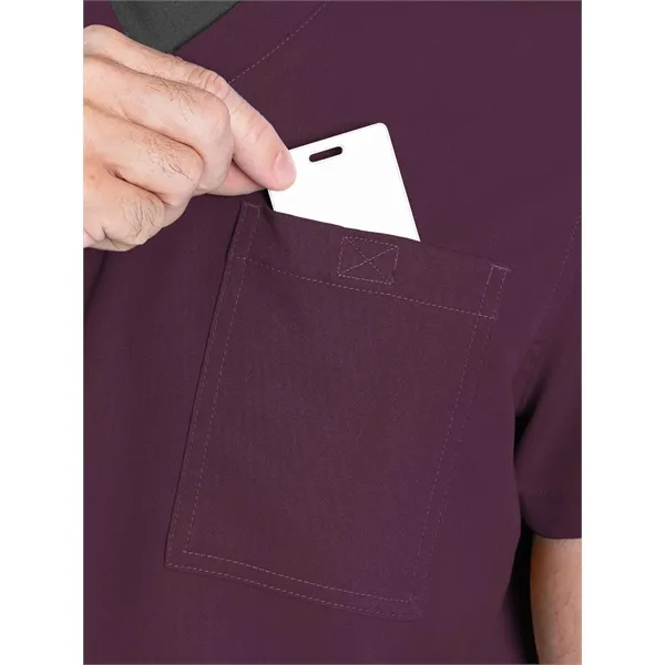 Med Couture RothWear Men's 1 Pocket V-Neck Top... from ASI 86018 Scrub Authority / Uniform Stores