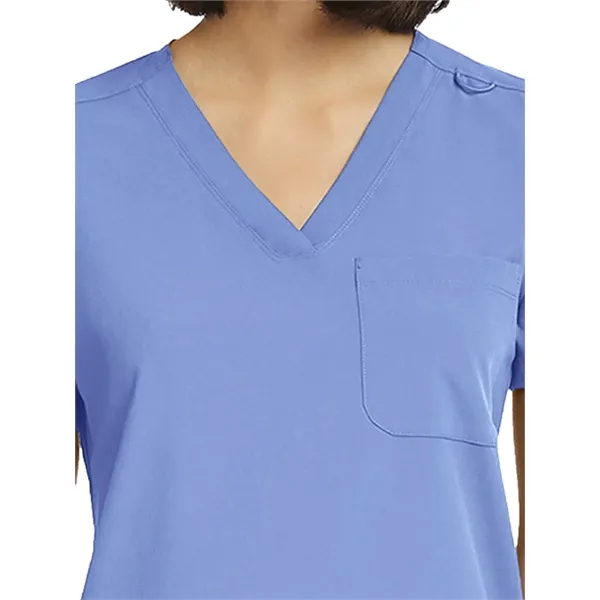 ScrubJoy Originals - Women's Fitted One-Pocket V-Neck Scr...... from ASI 86018 Scrub Authority