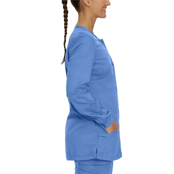Landau Proflex Women's Snap Front Warm-Up Scrub Jacket... from ASI 86018 Scrub Authority / Uniform Stores