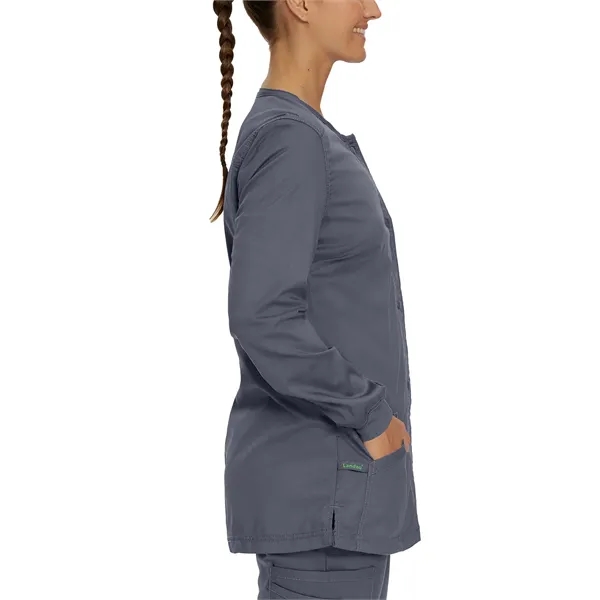 Landau Proflex Women's Snap Front Warm-Up Scrub Jacket... from ASI 86018 Scrub Authority / Uniform Stores