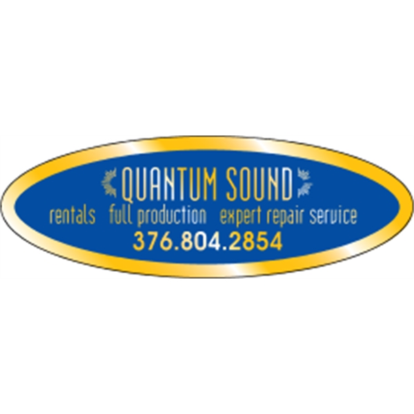 3.75" x 1.25" oval shaped identification decal made of gold polyester.... from ASI 89910 Stouse, LLC