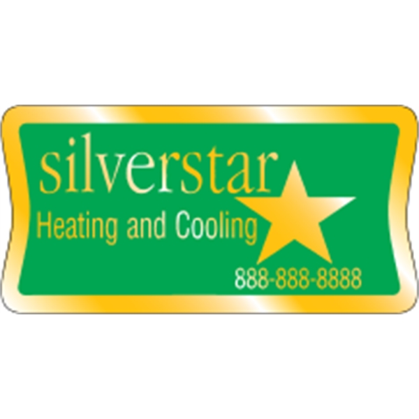 3" x 1.5" rectangle with indent identification decal made of gold... from ASI 89910 Stouse, LLC