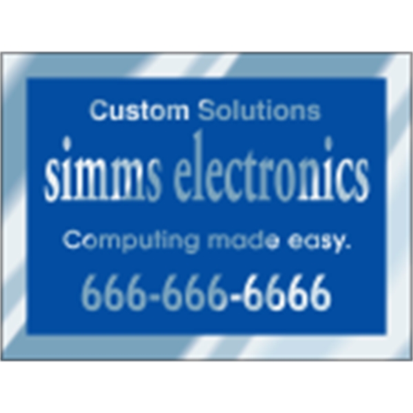 2" x 1.5" rectangle shaped identification decal made of chrome polyester... from ASI 89910 Stouse, LLC