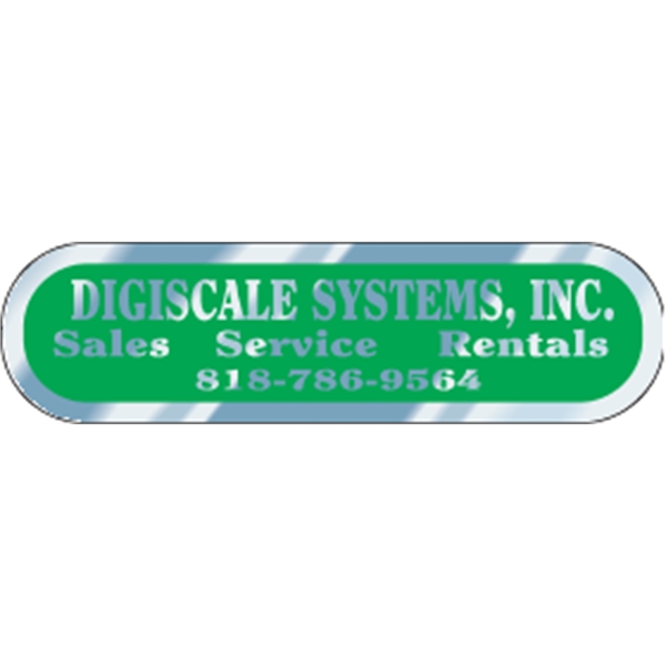 3.875" x 1.0625" capsule shaped identification decal made of chrome polyester.... from ASI 89910 Stouse, LLC