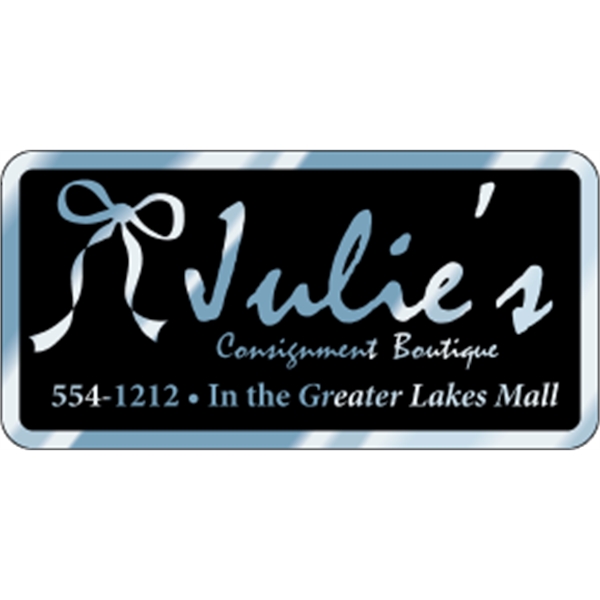 4" x 2" rectangular shaped ID decal made of pressure sensitive... from ASI 89910 Stouse, LLC