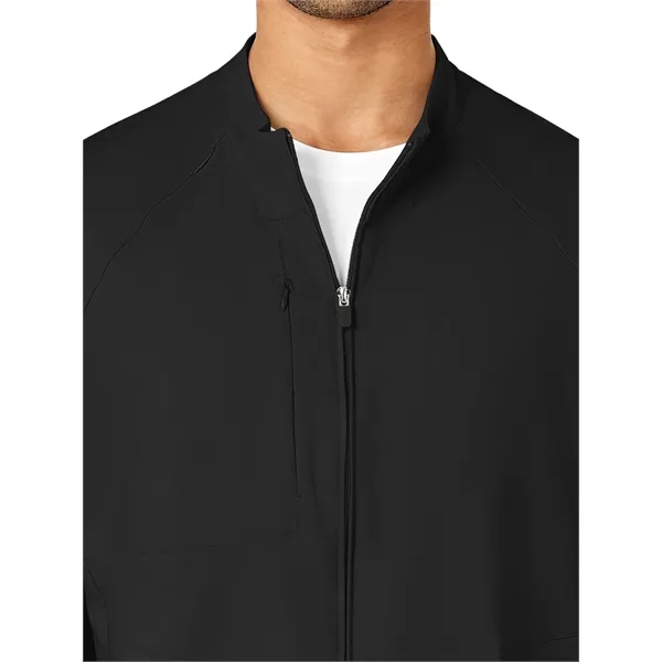 WonderWink W123 Men's Zip Front Warm Up Jacket... from ASI 86018 Scrub Authority / Uniform Stores