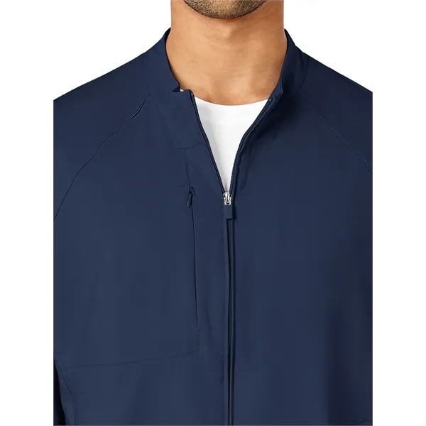 WonderWink W123 Men's Zip Front Warm Up Jacket... from ASI 86018 Scrub Authority / Uniform Stores