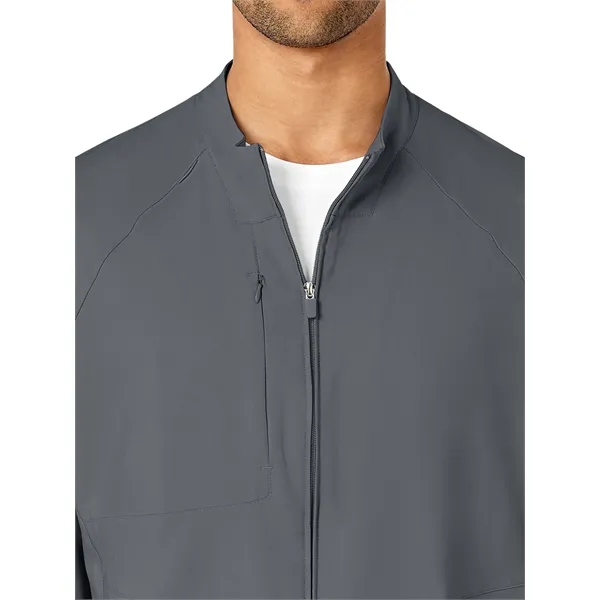 WonderWink W123 Men's Zip Front Warm Up Jacket... from ASI 86018 Scrub Authority / Uniform Stores