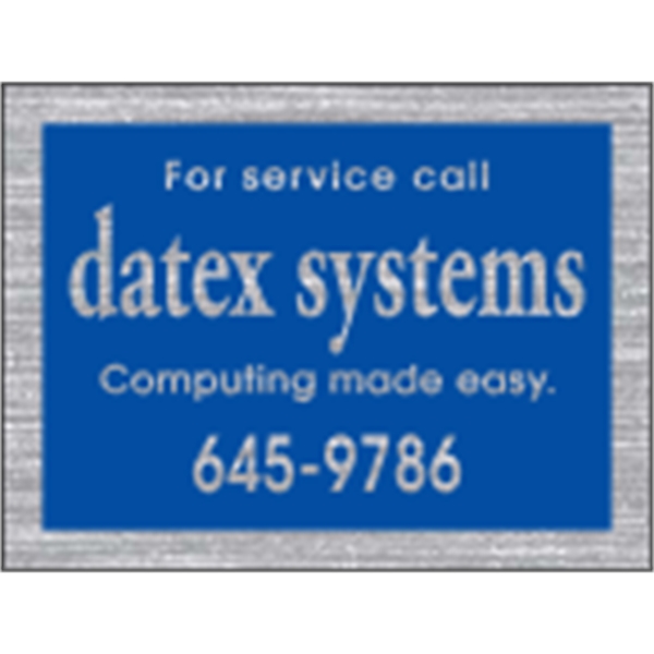 2" x 1.5" rectangle with square corner identification decal made of... from ASI 89910 Stouse, LLC