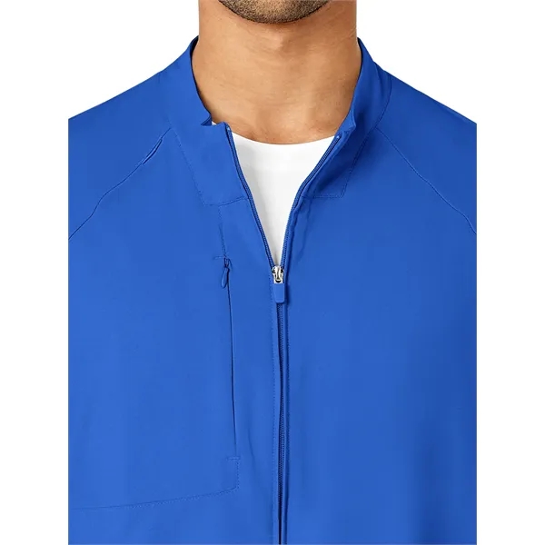 WonderWink W123 Men's Zip Front Warm Up Jacket... from ASI 86018 Scrub Authority / Uniform Stores