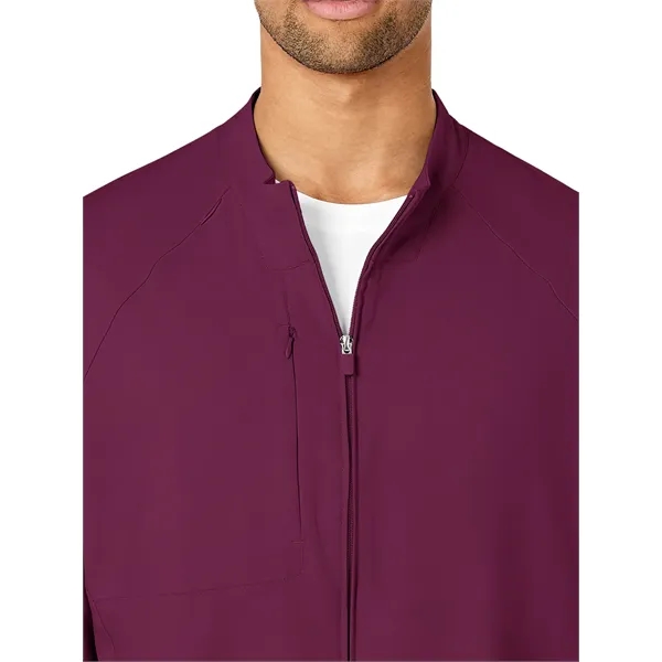 WonderWink W123 Men's Zip Front Warm Up Jacket... from ASI 86018 Scrub Authority / Uniform Stores
