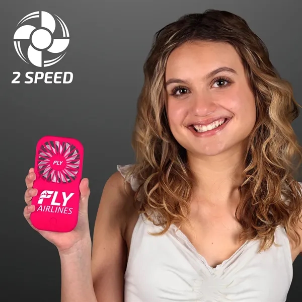 Magenta Pink Fan with Kickstand; Blank & Imprint Pricing... from ASI 34194 ALightPromos