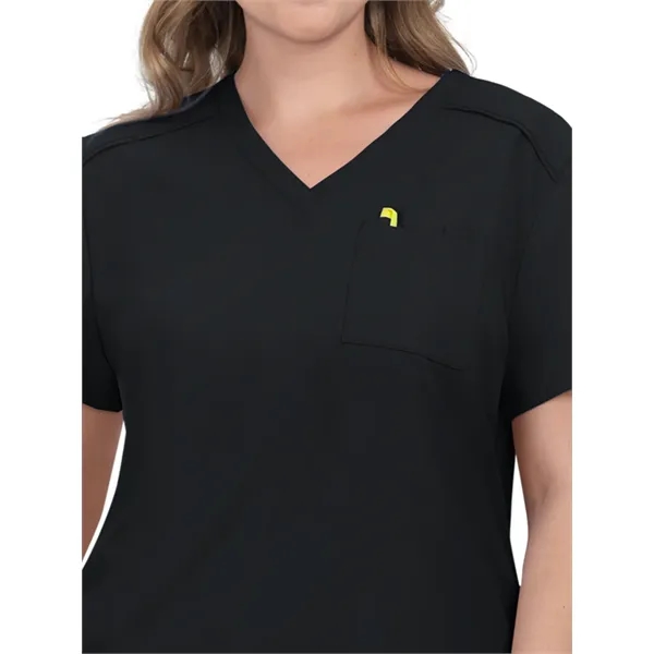 koi - Cureology - Women's 2-Pocket V-Neck Tuck-In Aura Sc...... from ASI 86018 Scrub Authority / Uniform Stores