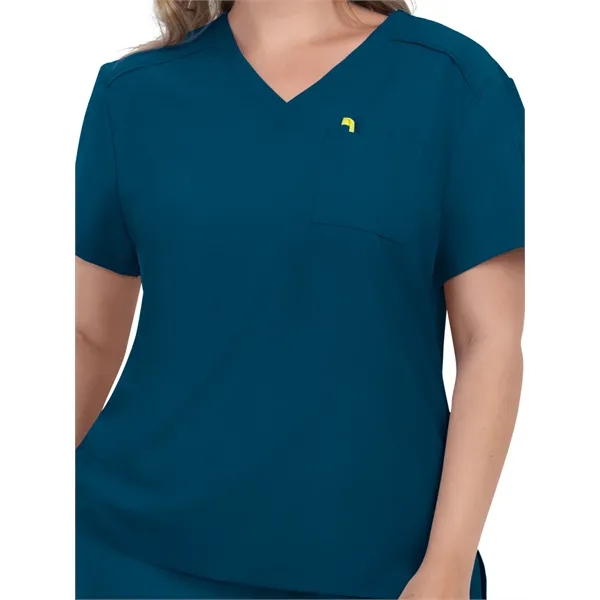 koi - Cureology - Women's 2-Pocket V-Neck Tuck-In Aura Sc...... from ASI 86018 Scrub Authority / Uniform Stores