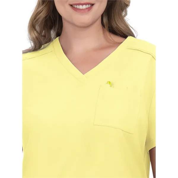 koi - Cureology - Women's 2-Pocket V-Neck Tuck-In Aura Sc...... from ASI 86018 Scrub Authority / Uniform Stores