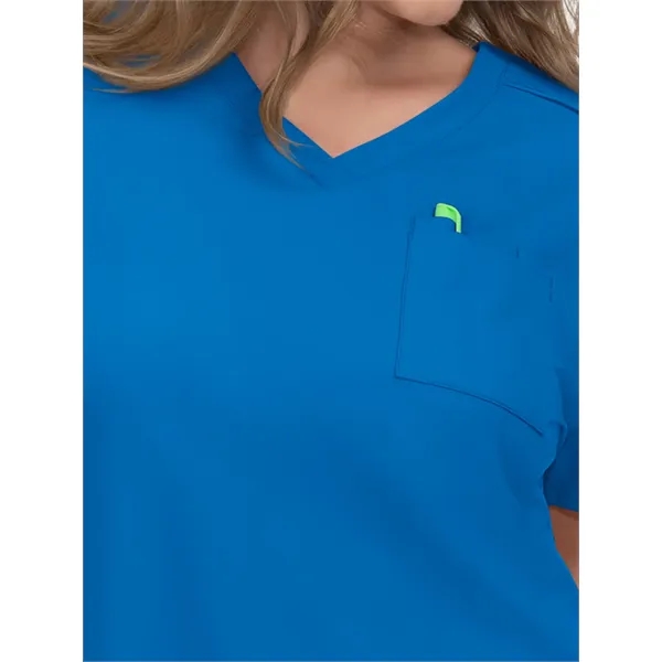 koi - Cureology - Women's 2-Pocket V-Neck Tuck-In Aura Sc...... from ASI 86018 Scrub Authority / Uniform Stores