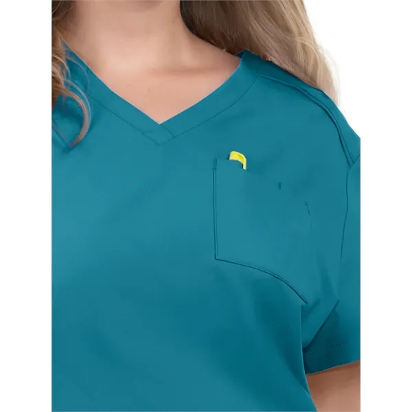 koi - Cureology - Women's 2-Pocket V-Neck Tuck-In Aura Sc...... from ASI 86018 Scrub Authority / Uniform Stores
