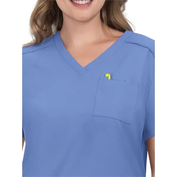 koi - Cureology - Women's 2-Pocket V-Neck Tuck-In Aura Sc...... from ASI 86018 Scrub Authority / Uniform Stores