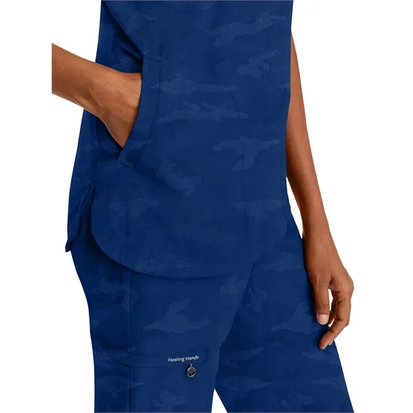 Healing Hands Purple Label Joy Camo Top... from ASI 86018 Scrub Authority / Uniform Stores