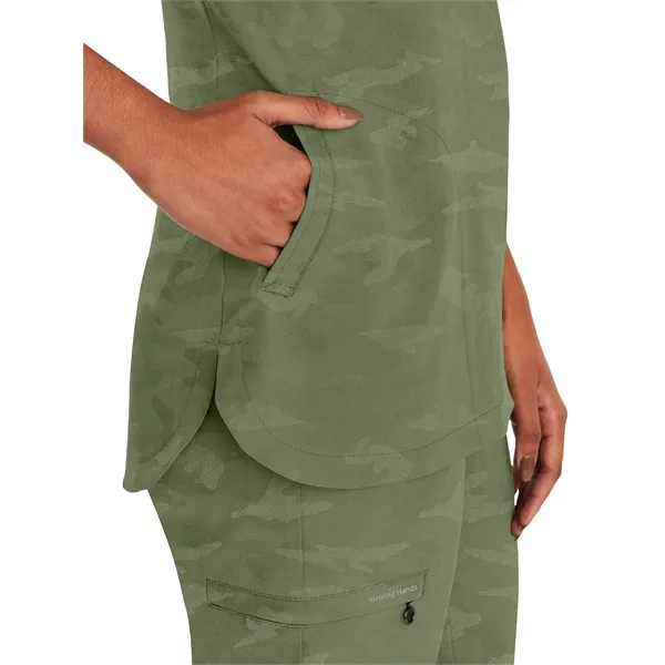 Healing Hands Purple Label Joy Camo Top... from ASI 86018 Scrub Authority / Uniform Stores