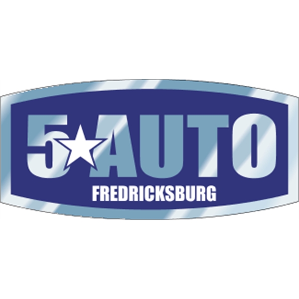 4.5" x 2.125" rectangle with curved top/bottom auto ad made from... from ASI 89910 Stouse, LLC