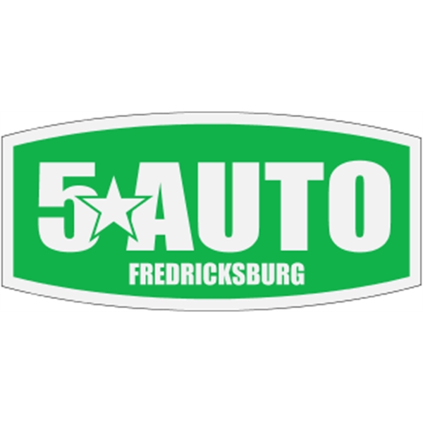 Rectangular w/curved top and bottom auto ad made from white reflective... from ASI 89910 Stouse, LLC