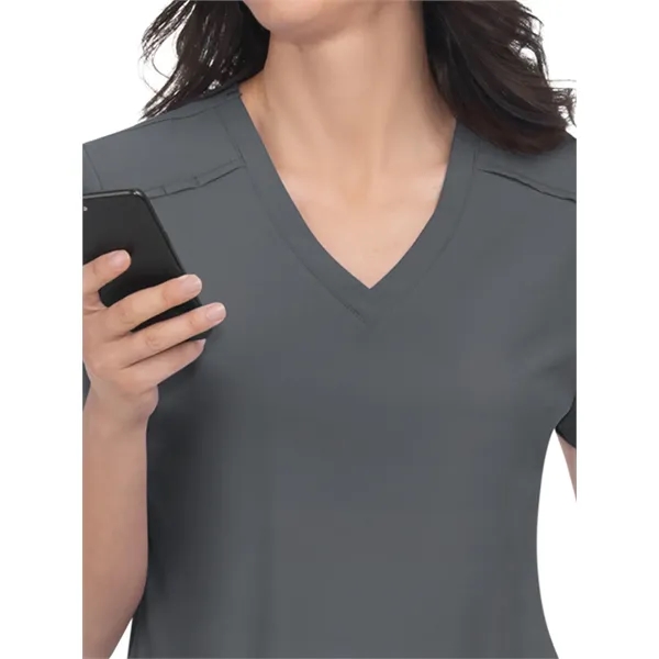 koi - Cureology - Women's 3-Pocket V-Neck Cardi Scrub Top... from ASI 86018 Scrub Authority