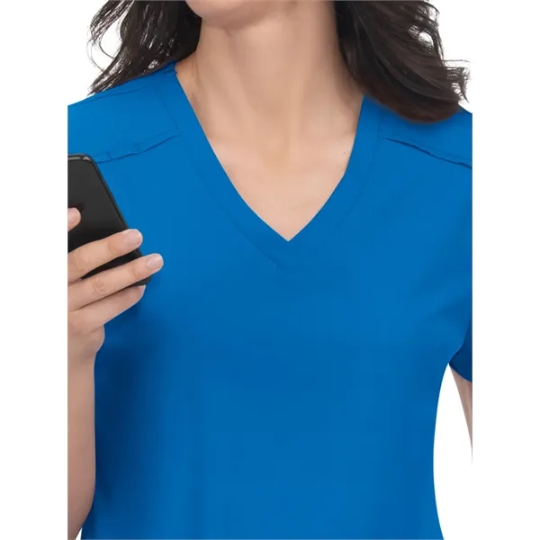 koi - Cureology - Women's 3-Pocket V-Neck Cardi Scrub Top... from ASI 86018 Scrub Authority