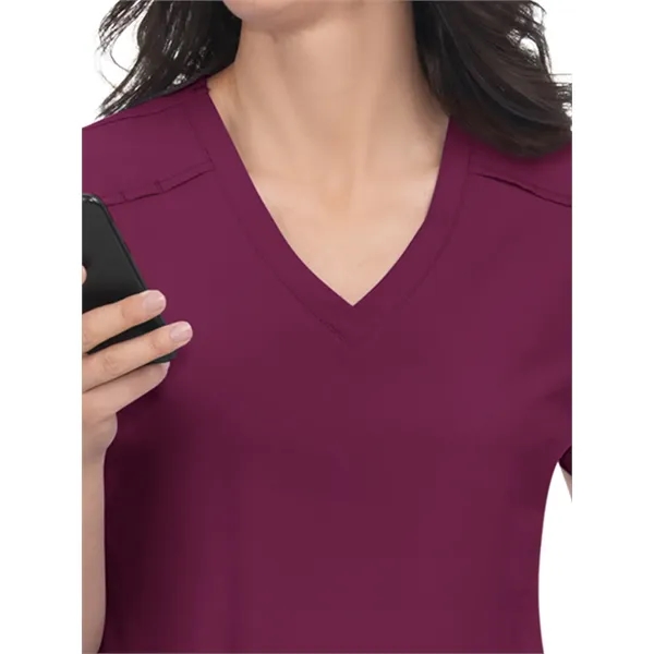 koi - Cureology - Women's 3-Pocket V-Neck Cardi Scrub Top... from ASI 86018 Scrub Authority