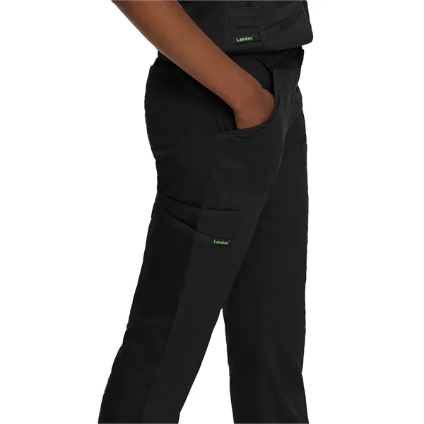 Landau Proflex Drawstring Front, Elastic Back Cargo Pant... from ASI 86018 Scrub Authority / Uniform Stores