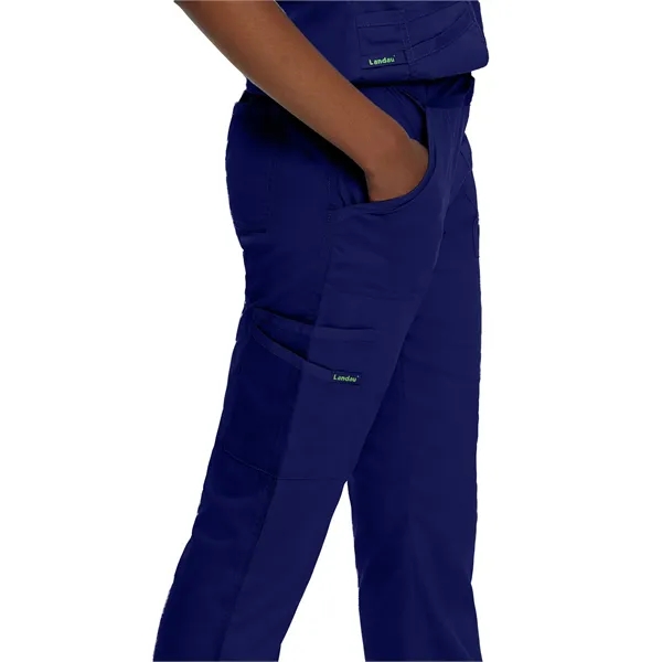 Landau Proflex Drawstring Front, Elastic Back Cargo Pant... from ASI 86018 Scrub Authority / Uniform Stores
