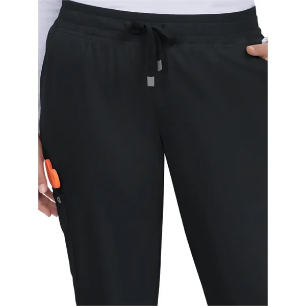 koi - Cureology - Women's 6-Pocket Ribbed Cuff Jogger Sty...... from ASI 86018 Scrub Authority / Uniform Stores