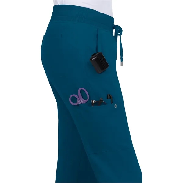 koi - Cureology - Women's 6-Pocket Ribbed Cuff Jogger Sty...... from ASI 86018 Scrub Authority / Uniform Stores