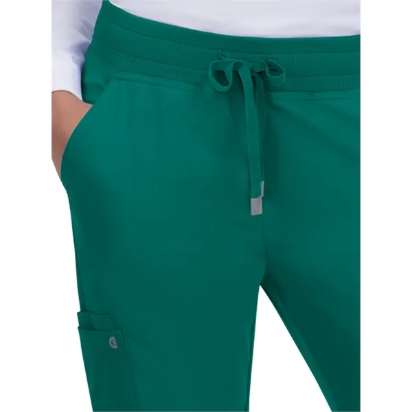 koi - Cureology - Women's 6-Pocket Ribbed Cuff Jogger Sty...... from ASI 86018 Scrub Authority / Uniform Stores