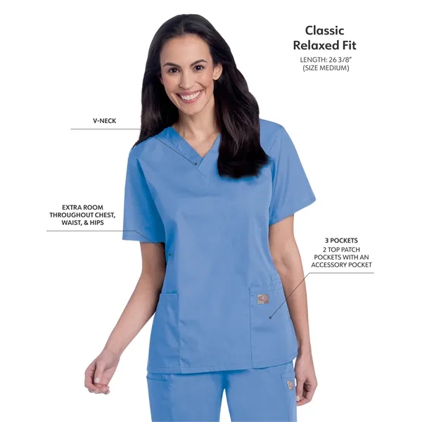 Landau ScrubZone V-Neck Tunic... from ASI 86018 Scrub Authority / Uniform Stores