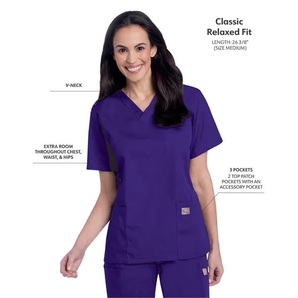 Landau ScrubZone V-Neck Tunic... from ASI 86018 Scrub Authority / Uniform Stores