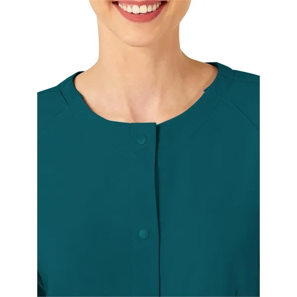WonderWink W123 Women's Crew Neck Warm Up Jacket.... from ASI 86018 Scrub Authority / Uniform Stores