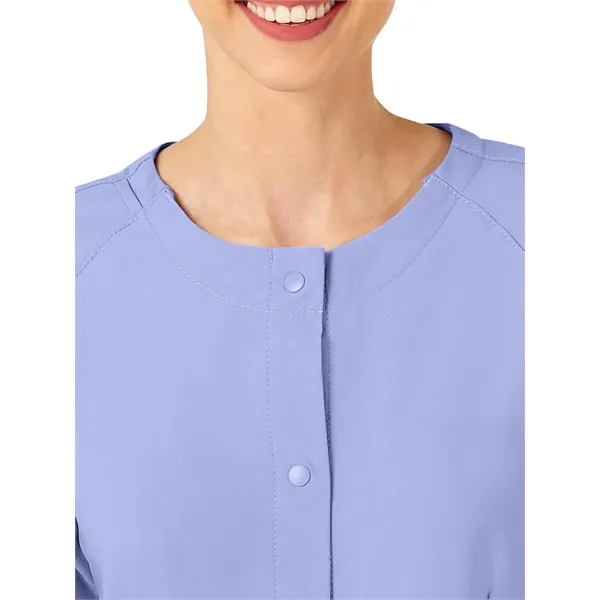 WonderWink W123 Women's Crew Neck Warm Up Jacket.... from ASI 86018 Scrub Authority / Uniform Stores
