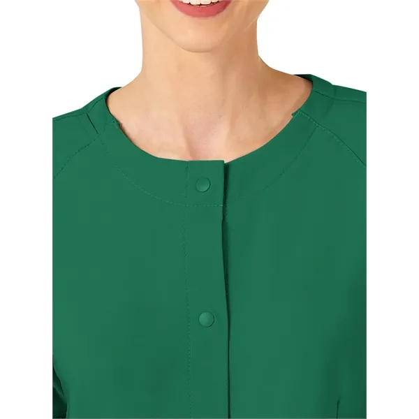 WonderWink W123 Women's Crew Neck Warm Up Jacket.... from ASI 86018 Scrub Authority / Uniform Stores