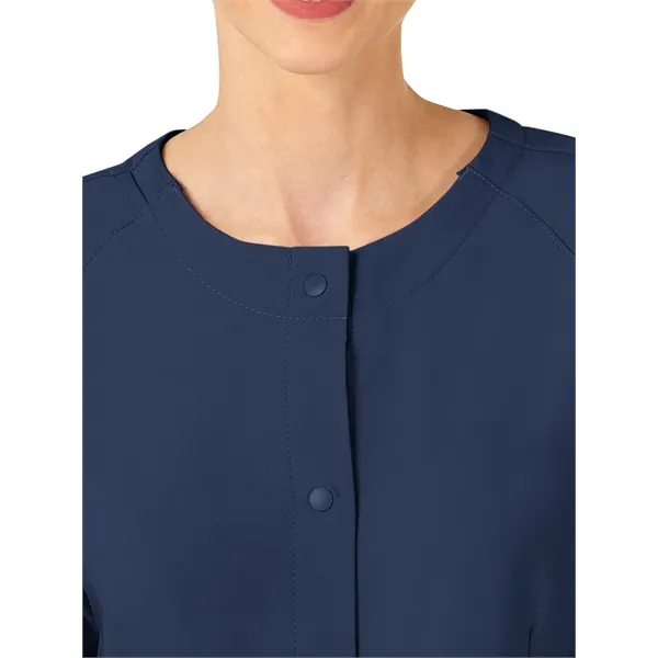 WonderWink W123 Women's Crew Neck Warm Up Jacket.... from ASI 86018 Scrub Authority / Uniform Stores