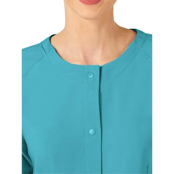 WonderWink W123 Women's Crew Neck Warm Up Jacket.... from ASI 86018 Scrub Authority / Uniform Stores