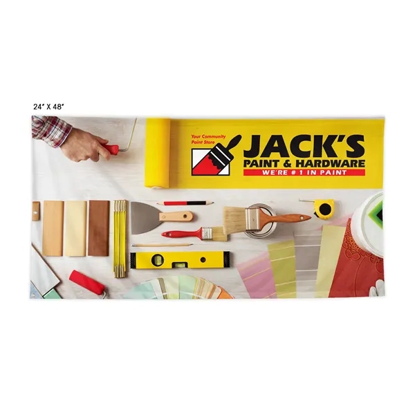 Dye-sublimation printed 24" x 48" custom flags.... from ASI 93987 Martini-Vispak Inc.