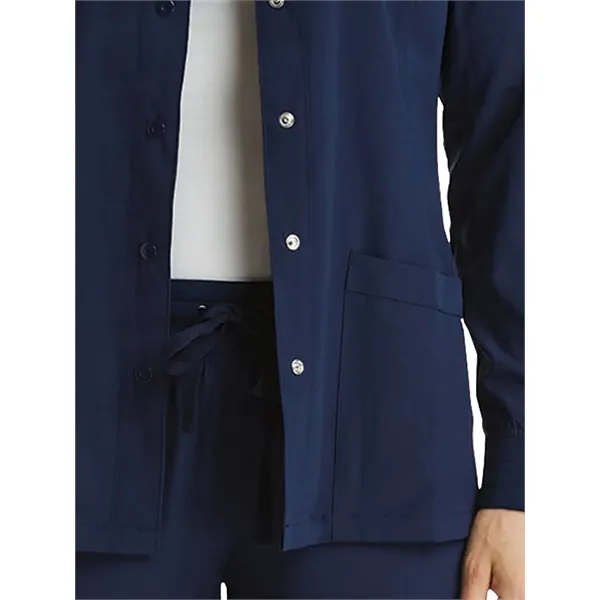 ScrubJoy Originals - Women's Round-Neck Snap Button Scrub...... from ASI 86018 Scrub Authority / Uniform Stores