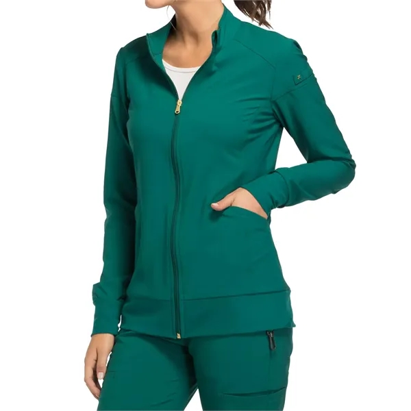 Cherokee iFlex Women's Zip Front Warm-Up Jacket... from ASI 86018 Scrub Authority / Uniform Stores