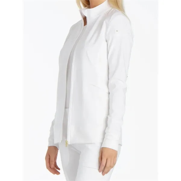 Cherokee iFlex Women's Zip Front Warm-Up Jacket... from ASI 86018 Scrub Authority / Uniform Stores