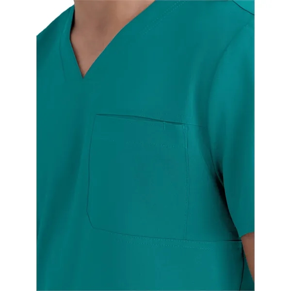 Grey's Anatomy Evolve Piped V-Neck Top... from ASI 86018 Scrub Authority / Uniform Stores