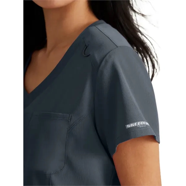 Skechers by Barco Women's Dignity Tuck-In Scrub Top... from ASI 86018 Scrub Authority / Uniform Stores